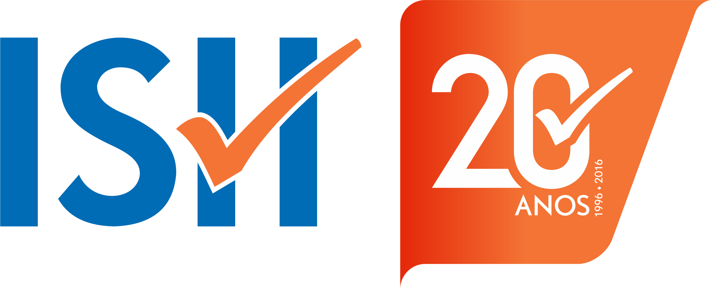 Logomarca Ish Tecnologia 20 Anos - Ish Tecnologia Clipart (2331x948), Png Download