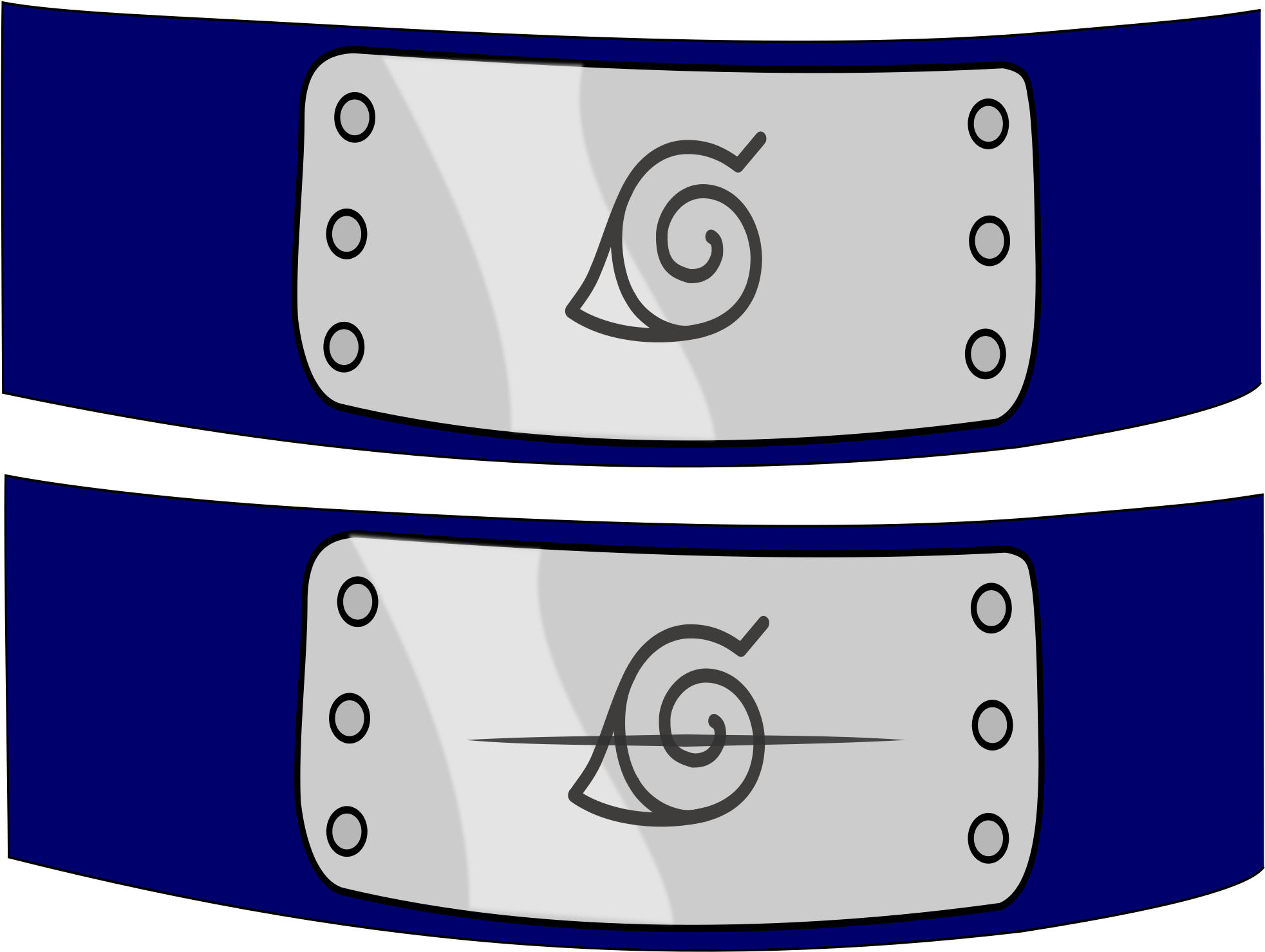 Bandeau Konoha Png - Naruto Banda Png Clipart (2000x1524), Png Download