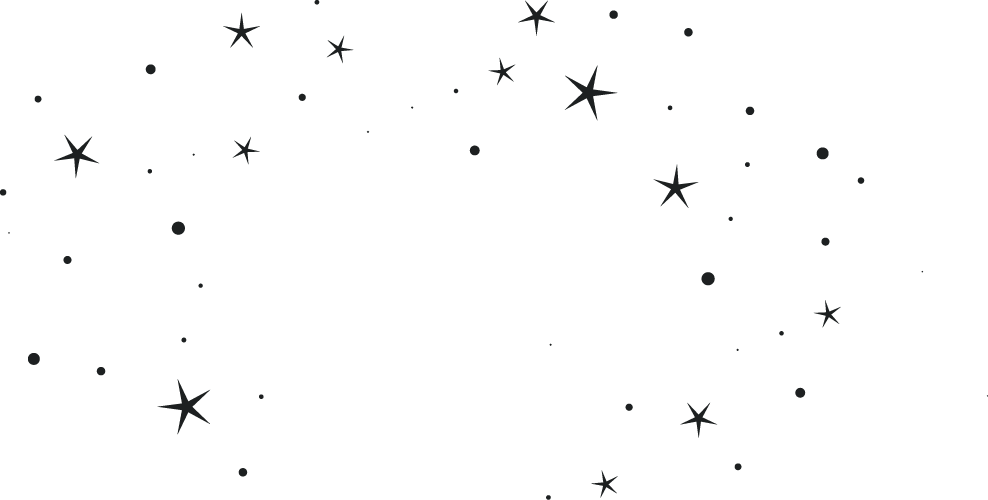 Round Line With Heart Star Confetti Star Icon Black - Star Clipart (988x500), Png Download