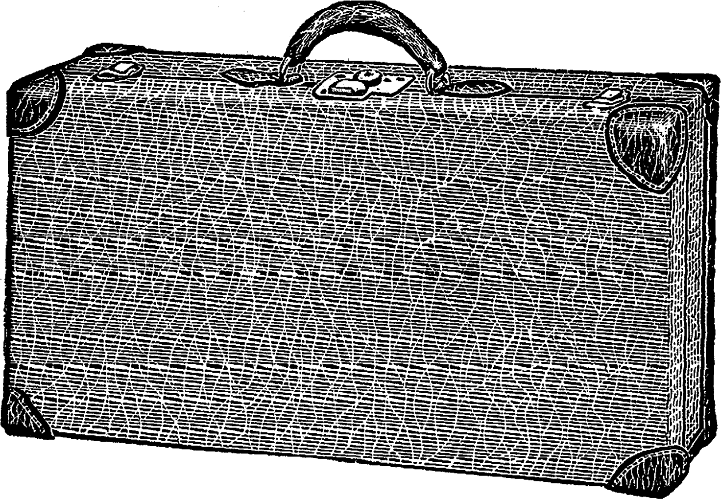 Either Of These Antique Travel Luggage Images Are Perfect - Picnic Basket Clipart (1600x1124), Png Download