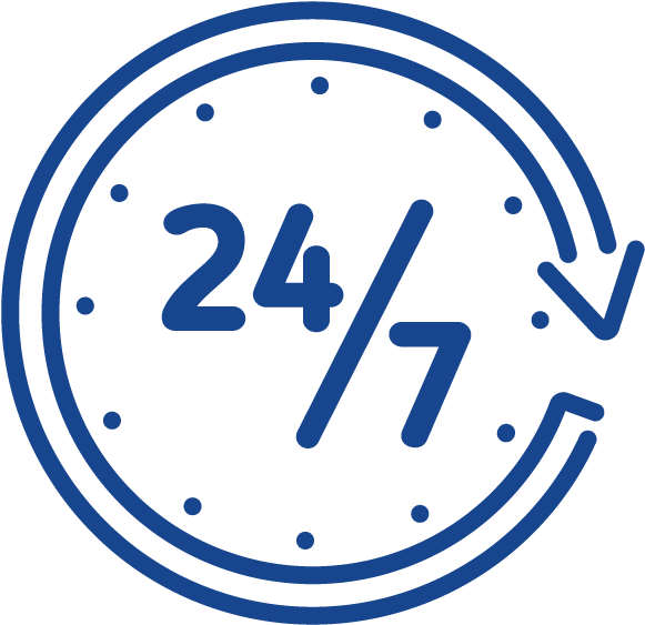 24/7 - Love Time Icon Png Clipart (828x600), Png Download