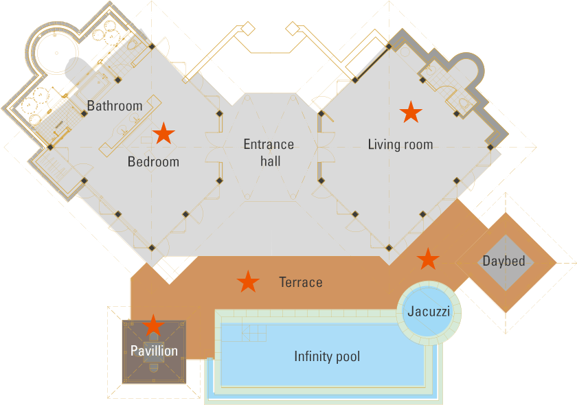 Fregate Island Villa Clipart (1000x656), Png Download