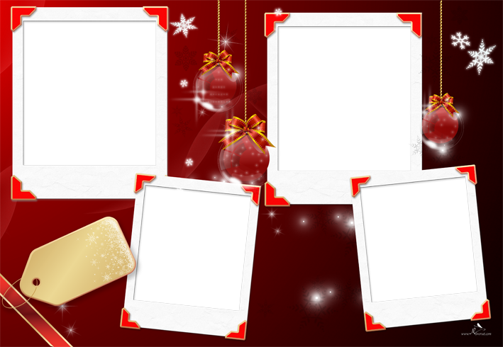 Plantilla Christmas 1 - Plantilla Fondo De Navidad Clipart (709x490), Png Download