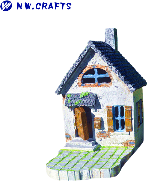 Miniature Fairy House Garden Resin Mini Country Cottage - House Clipart (700x700), Png Download