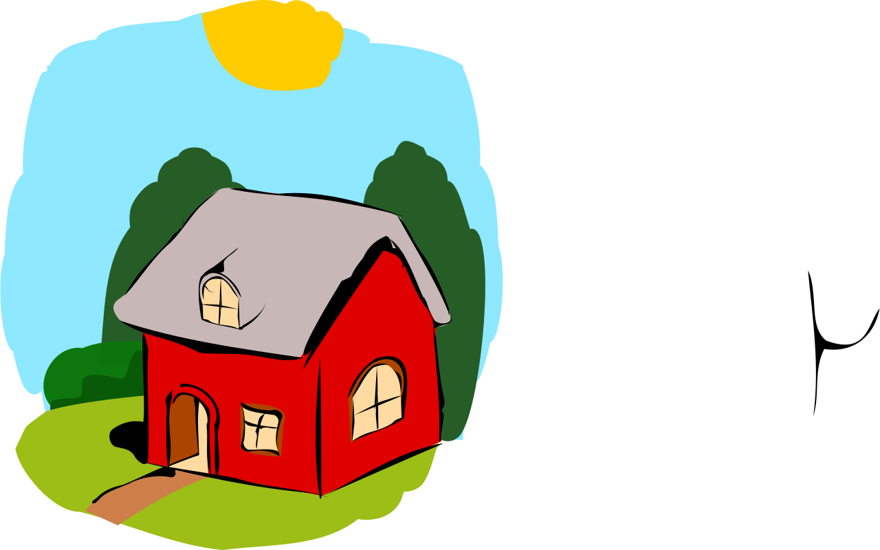 Fairy Tale House - Home Cartoon Fairy Tale Clipart (1280x800), Png Download