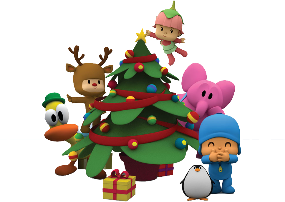Feliz Navidad Con Pocoyo Clipart (1024x768), Png Download