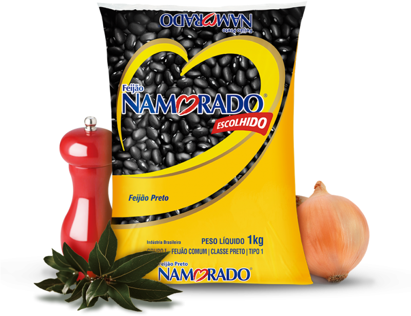 Feijão Preto Namorado - Feijão Preto Namorado 500g Clipart (800x731), Png Download