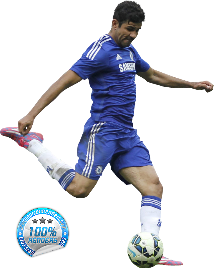 Diego Costa - Chelsea Diego Costa Png Clipart (727x911), Png Download