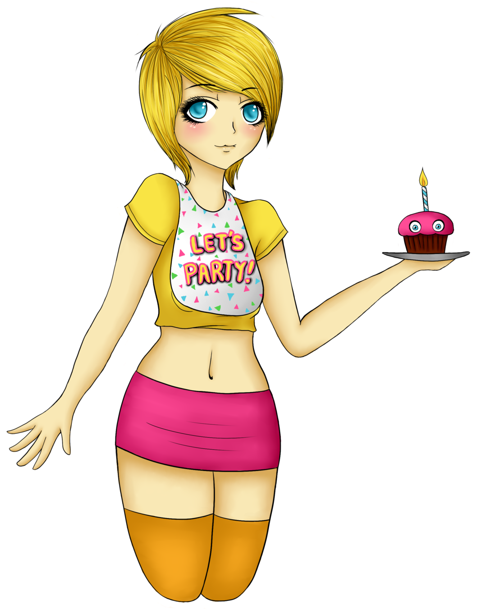 Human Toy Chica By K1w1sw33t - Human Fnaf Toy Chica Anime Clipart (1024x1283), Png Download