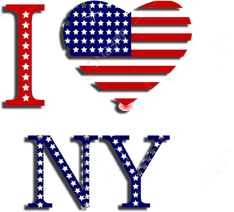 Weather From Openweathermap - Love Ny American Flag Clipart (866x784), Png Download