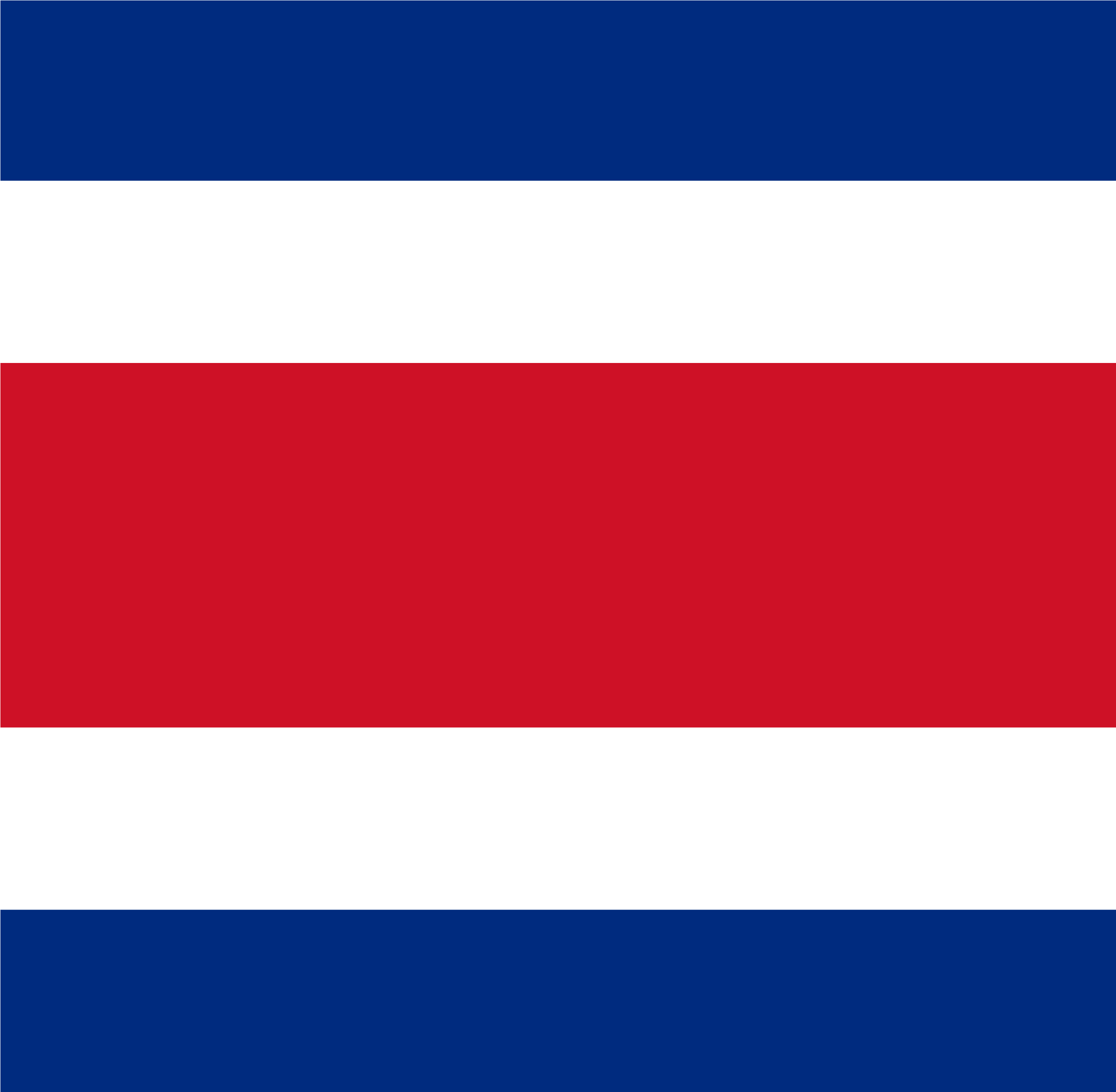 Flag Of Costa Rica - Flag Clipart (2550x3300), Png Download
