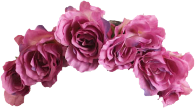 Corona De Rosas Png - Flower Crown White Background Clipart (675x375), Png Download