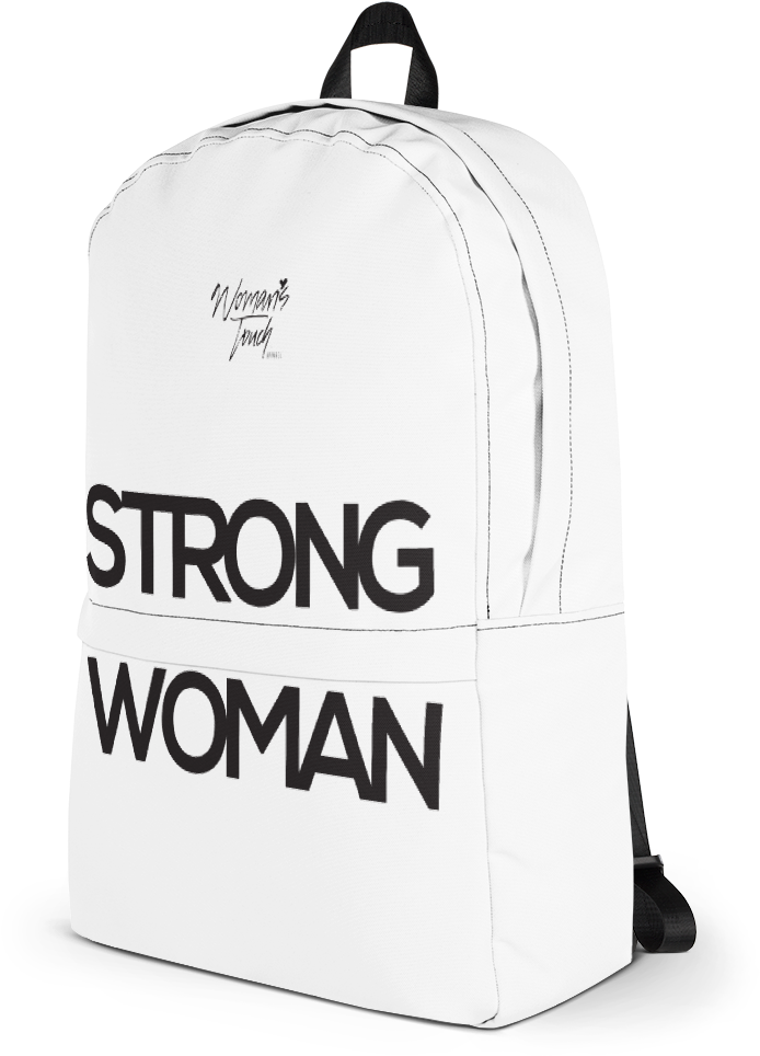 Strong Woman Backpack - Bag Clipart (1000x1000), Png Download