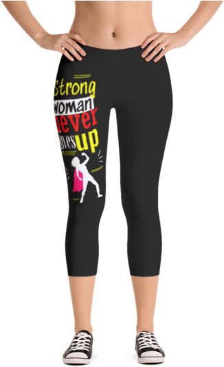 A Strong Woman - Backwood Biker Shorts Clipart (590x590), Png Download