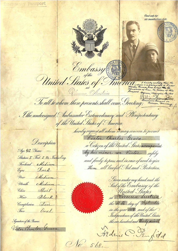 U.s. Passport Issued To Henry Sanborn, January 7, 1909 Clipart (1517x1060), Png Download