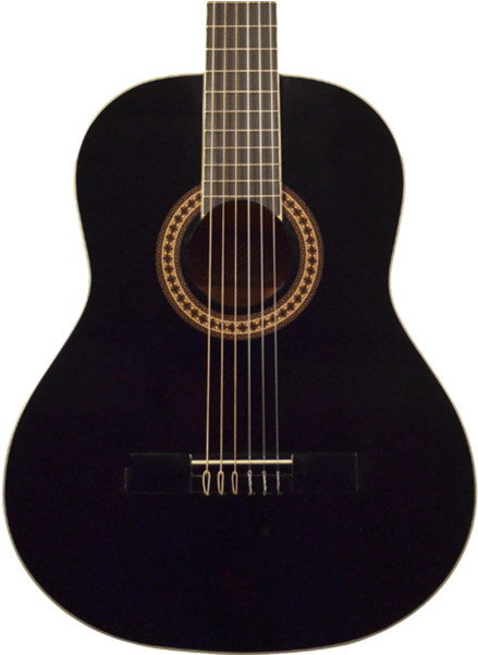 Guitarra Clasica La Sevillana A-2bk - Guitarra Acustica La Sevillana Negra Clipart (600x600), Png Download