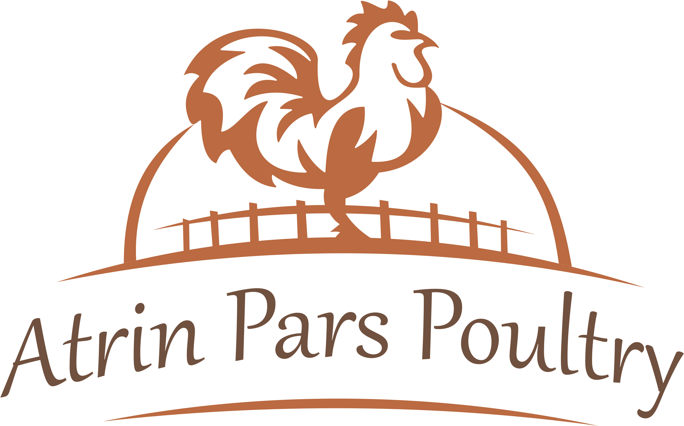 At Atrin Pars Poultry Logo One Will Find Thousands - Rooster Clipart (2284x1425), Png Download