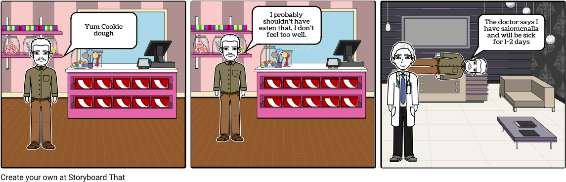 Cookie Dough - Cartoon Clipart (1164x385), Png Download