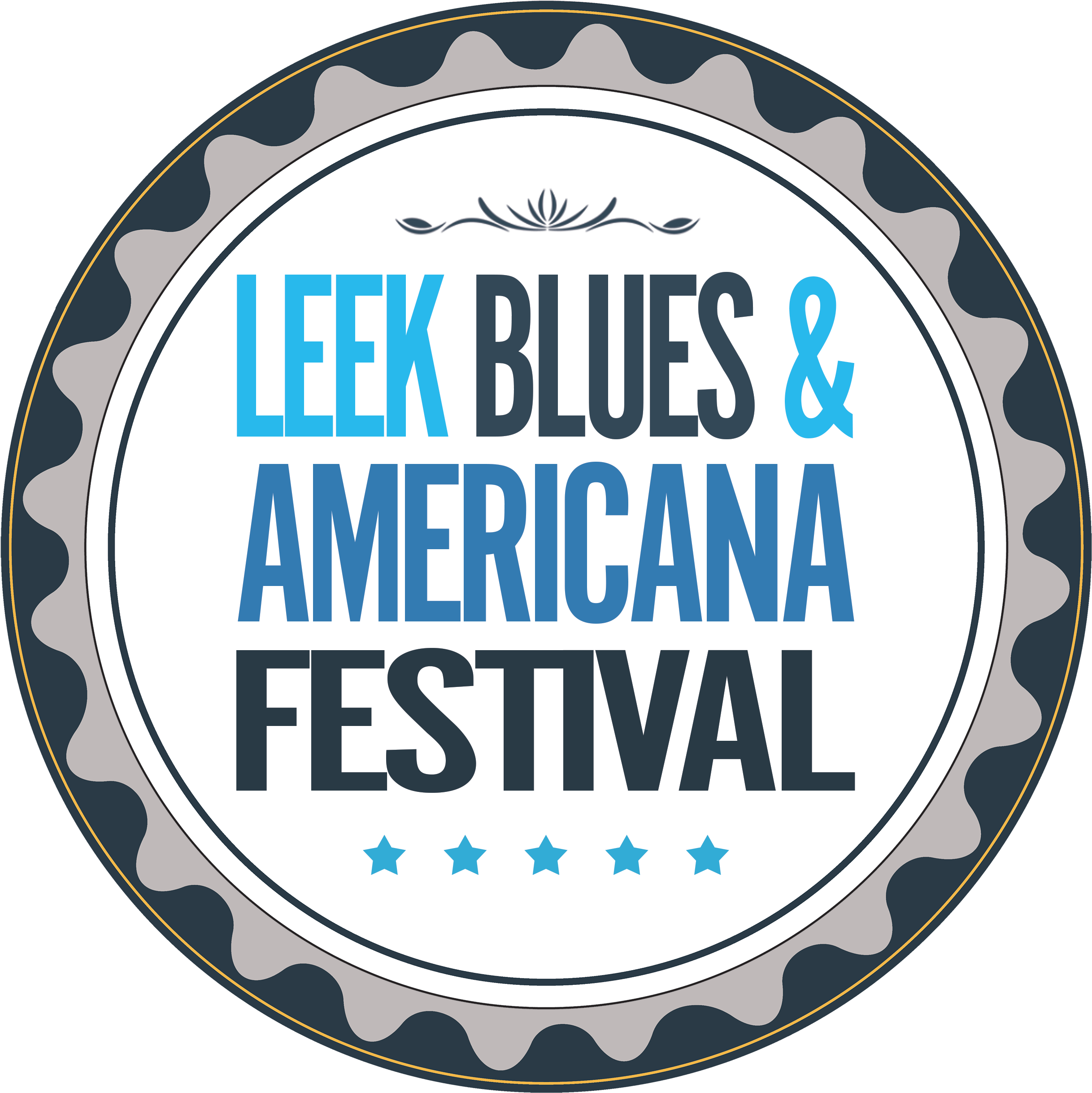 Leek Blues & Americana Festival Annual Blues & Americana - Circle Clipart (2435x2436), Png Download