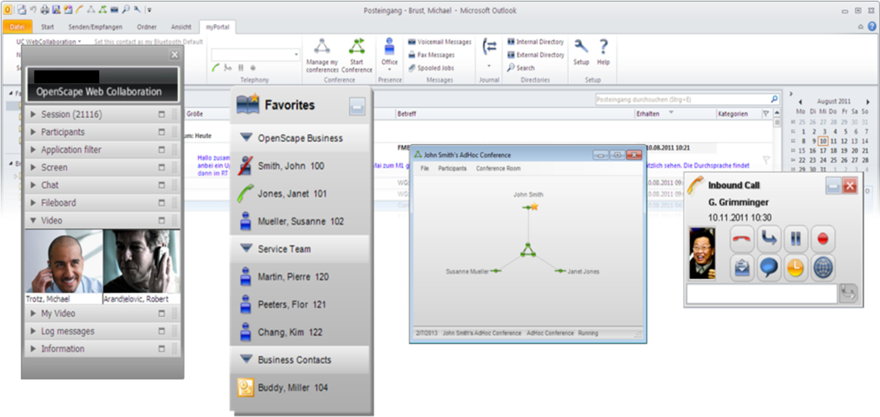 1280px-osbiz Myportal Outlook 1 - Unify Myportal For Outlook Clipart (1280x670), Png Download
