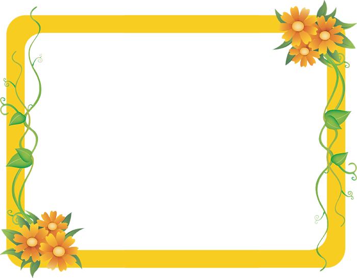 Picture Frame Daum Transprent Png - Yellow Frame Png Clipart (700x546), Png Download