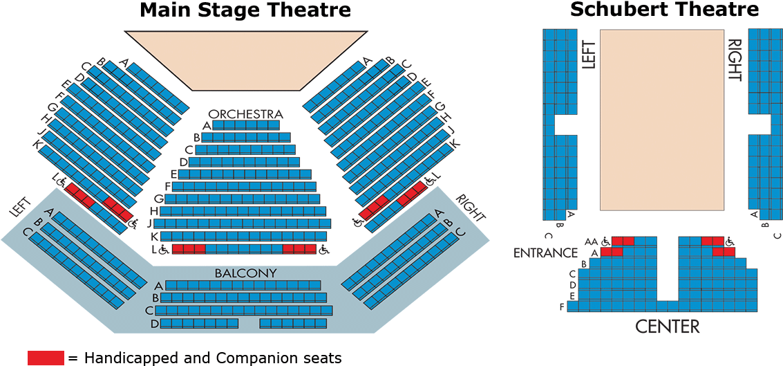 Labuda Center Seating Charts - Distance From Stage To Seating Clipart (1200x591), Png Download