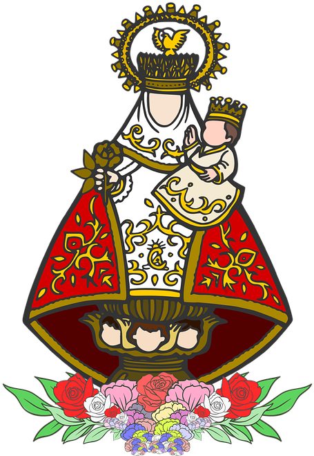 Virgin Virgin Of Covadonga Catholic Christianity - Imagen Virgen De Covadonga Clipart (470x720), Png Download
