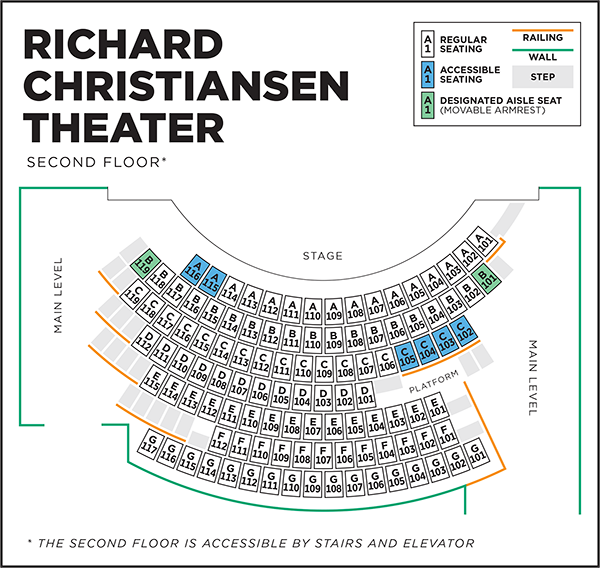Richard Christiansen Theater Seating Chart - American Parkinson Disease Association Clipart (600x568), Png Download