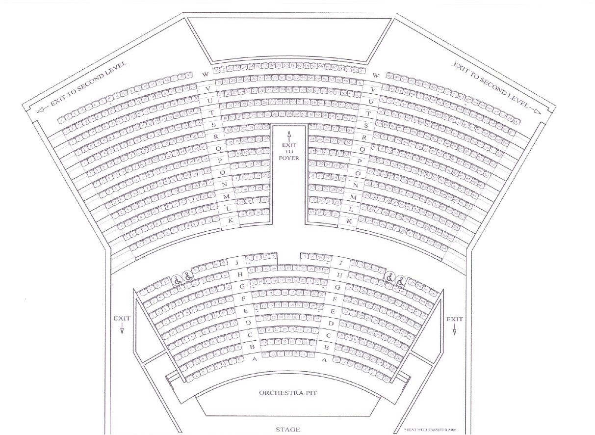 Take A Seat - Stockbridge Theatre Seating Chart Clipart (1212x924), Png Download