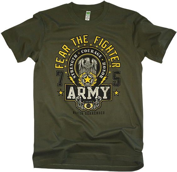 Army Scripture - T-shirt Clipart (600x600), Png Download