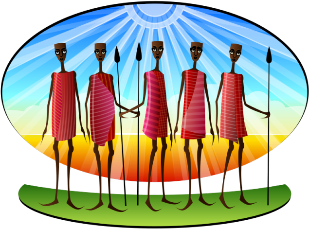 Tribal Clipart Tribal Art - Tribe Clipart - Png Download (640x480), Png Download
