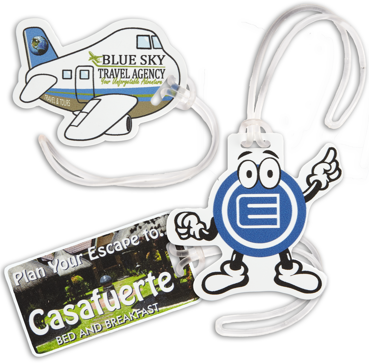 1700 Custom Luggage Tag - Airplane Clipart (1500x1500), Png Download