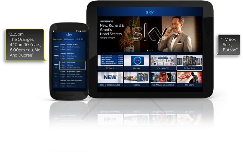 Free Png Sky Store On Phone Png Image With Transparent - Sky+ App Clipart (850x531), Png Download
