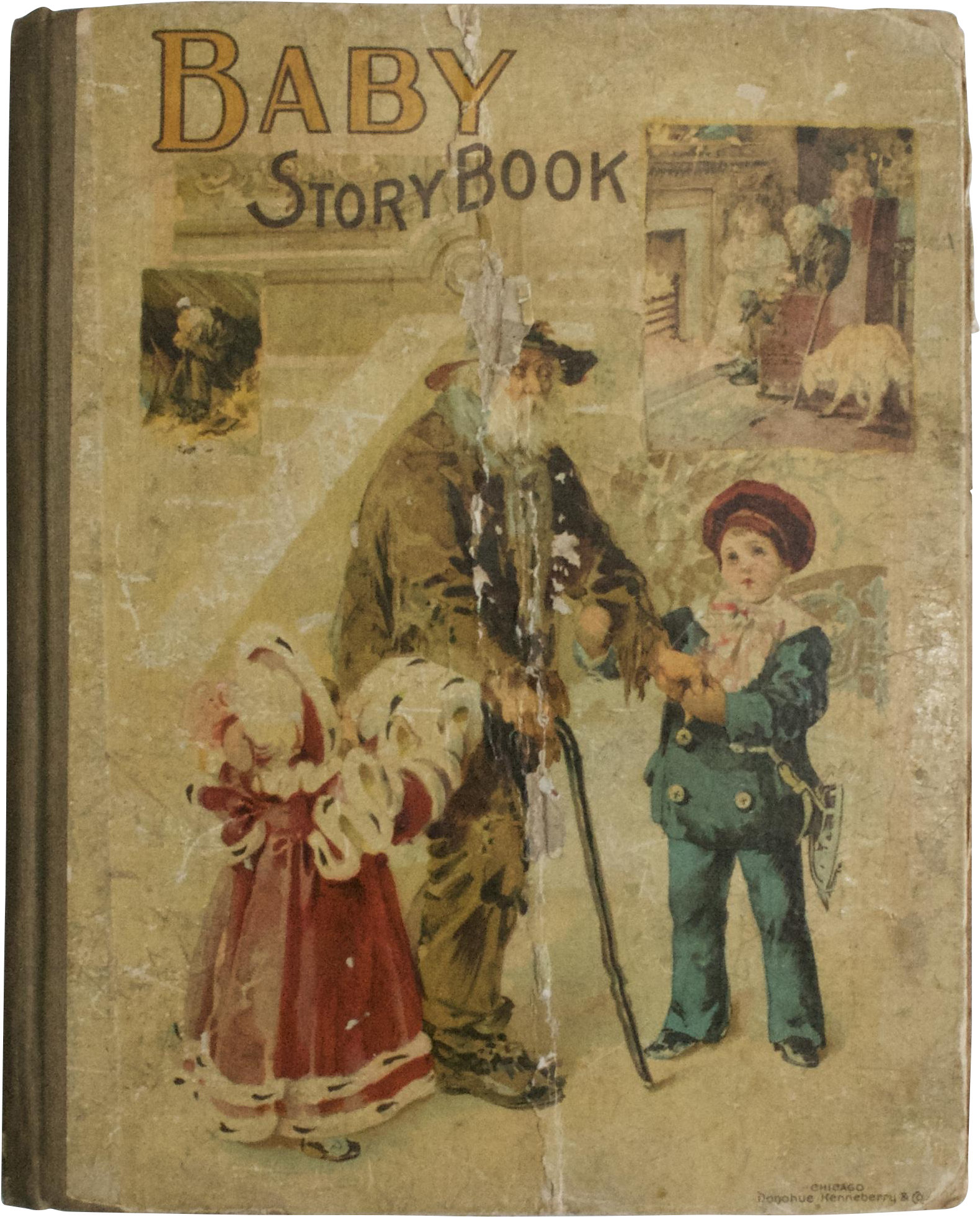 Rare Circa 1896 Baby Storybook Victorian Era Illustrated - Art Clipart (1961x1961), Png Download
