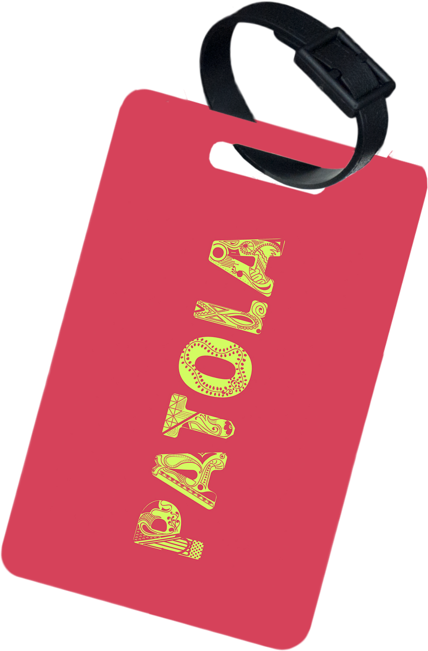Patola Luggage Tag - Shopping Bag Clipart (1500x1500), Png Download