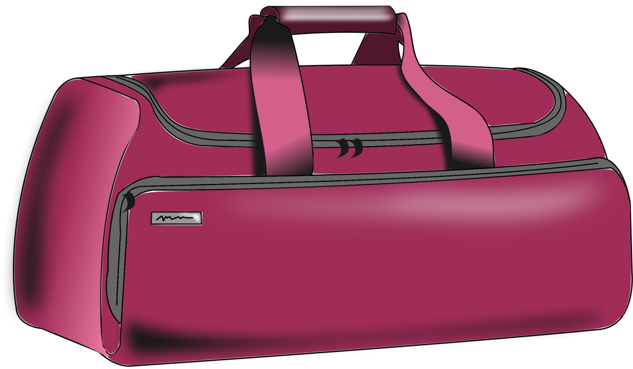 Duffel Bags Baggage Handbag Bag Tag - Duffel Bag Clip Art - Png Download (1285x750), Png Download