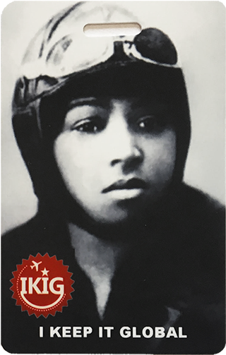 Ikig Bessie Coleman Luggage Tag - Bessie Coleman Clipart (600x600), Png Download