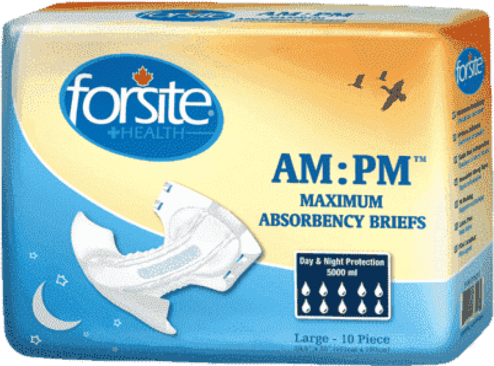Absorbency, Plastic Backed, All White - Change Complet Forsite Clipart (1000x1000), Png Download