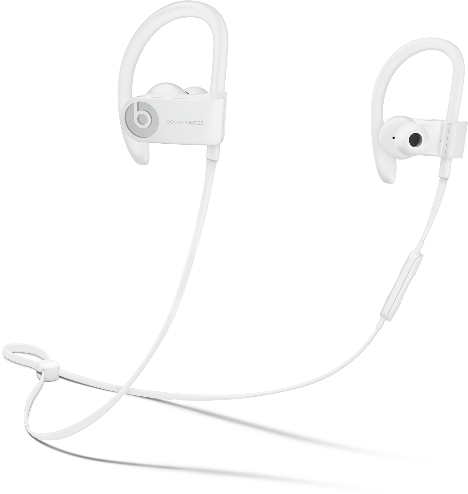 White - Apple Beats Powerbeats3 Clipart (1800x1800), Png Download