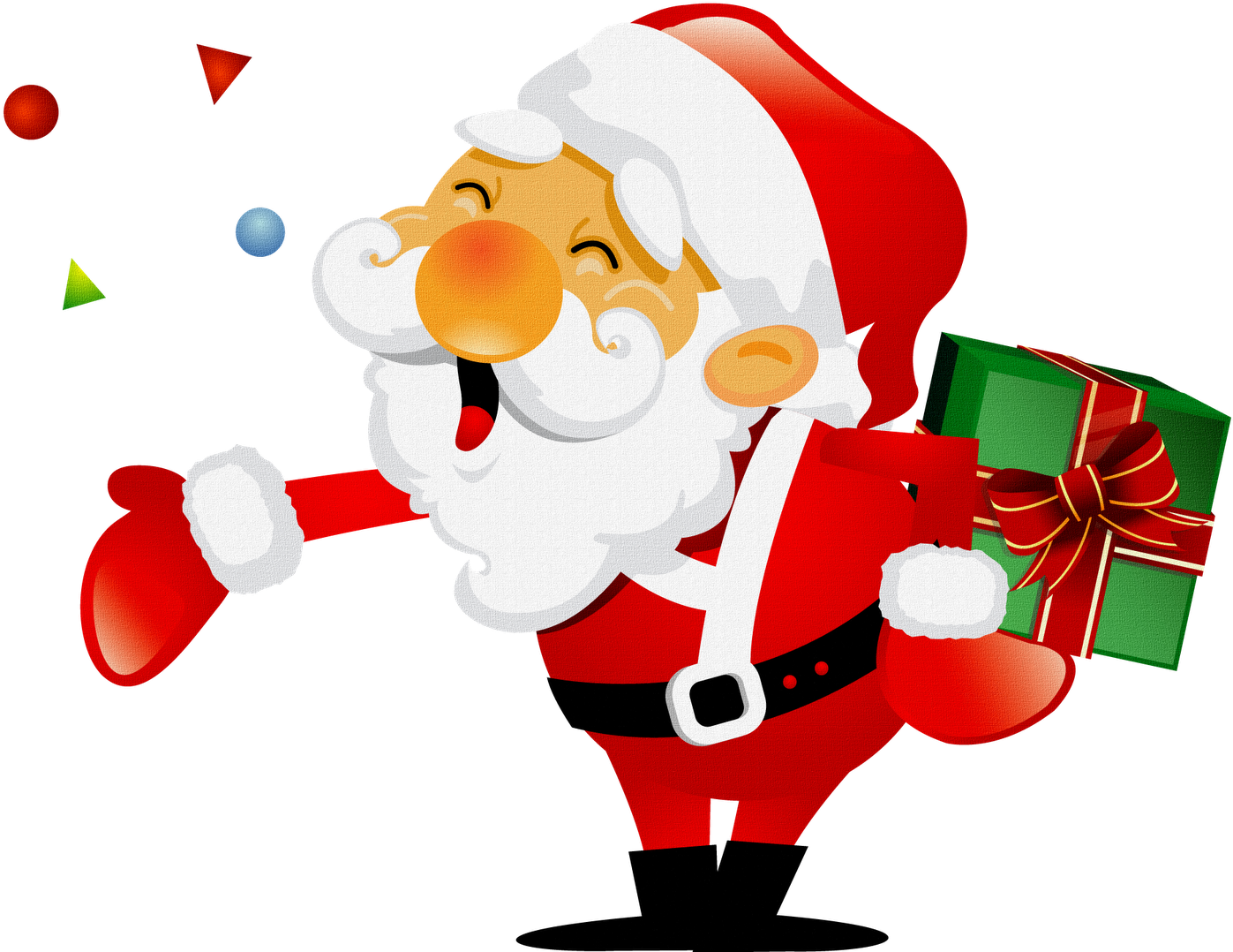 Papai Noel Png - Papai Noel Em Png Clipart (1600x1100), Png Download