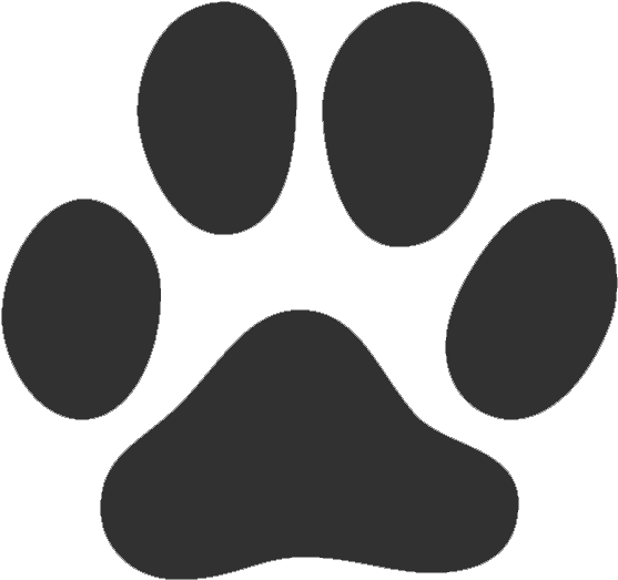 Icono Huella Perro Adiestramiento - Transparent Blue Paw Prints Clipart (576x552), Png Download