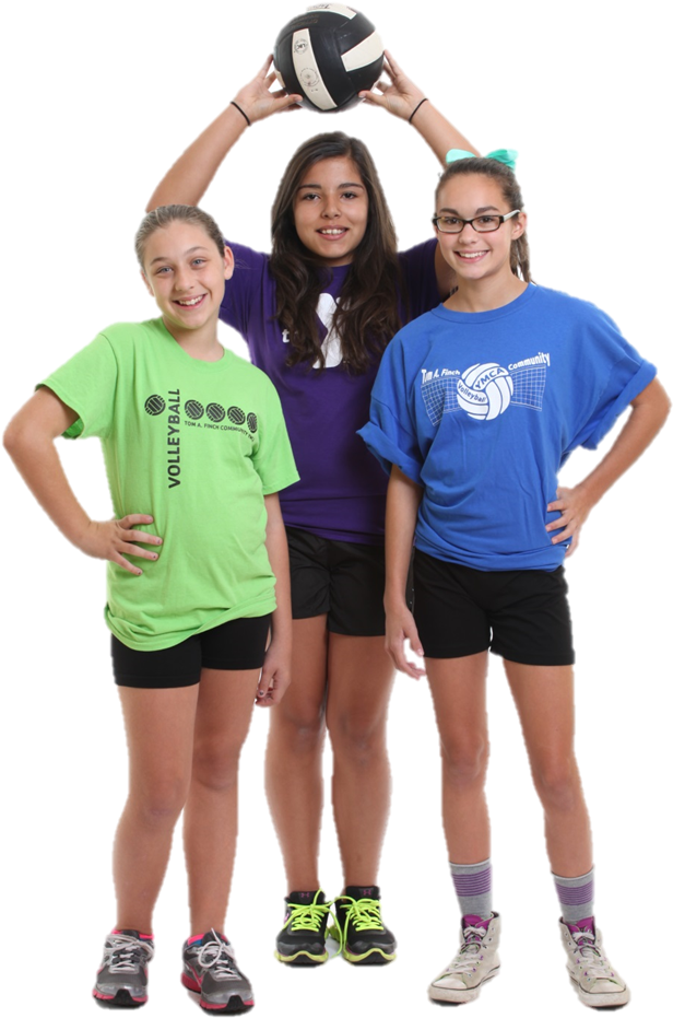 Youth Volleyball - Girl Clipart (750x1125), Png Download