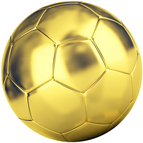 Bola De Futebol De Ouro Png Clipart (945x720), Png Download
