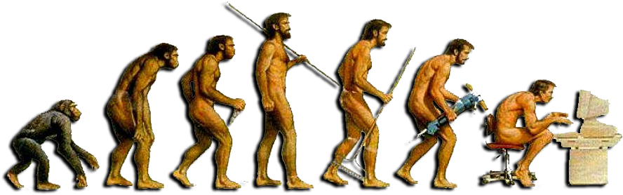 Evolution Through Technology - Alien Might Look Like Clipart (1024x374), Png Download