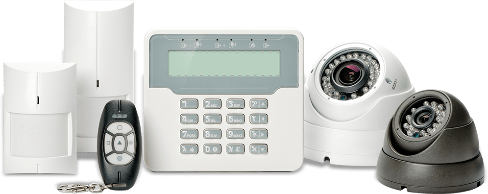 Sistema De Seguridad Inalámbrica Con Largo Alcance - Home Security Systems Png Clipart (996x396), Png Download