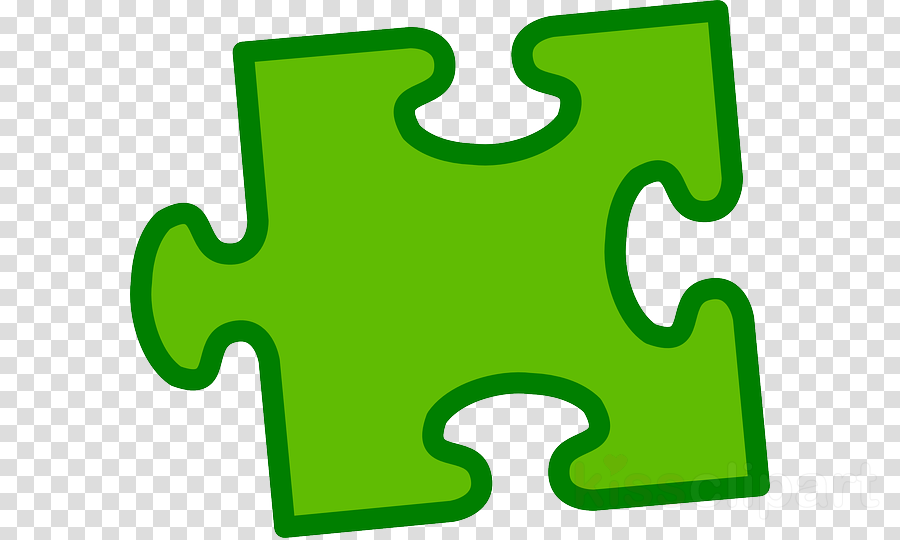Download Pieza De Rompecabezas Verde Clipart Jigsaw - Bass Clef With Transparent Background - Png Download (900x540), Png Download