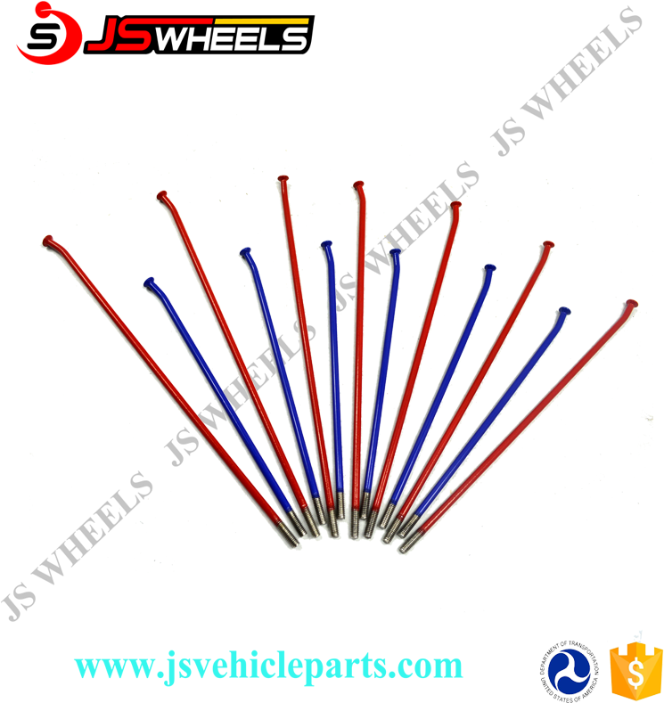 Motocicleta Raios De Aço Inoxidável, Raios Coloridos, - Blue Rims For A Yz85 Clipart (750x800), Png Download