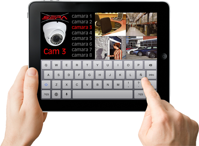 Camaras Cctv Sguridad Videovigilancia Vision Remota - Digital Ouija Board Clipart (744x500), Png Download