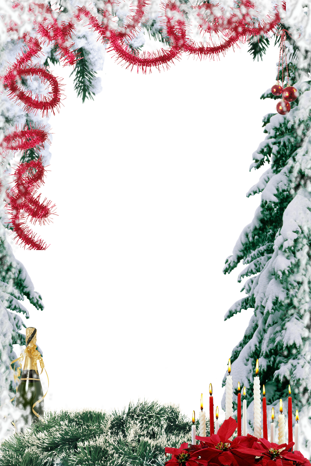 Molduras Lindas - Temas Natalinos Png Clipart (1067x1600), Png Download