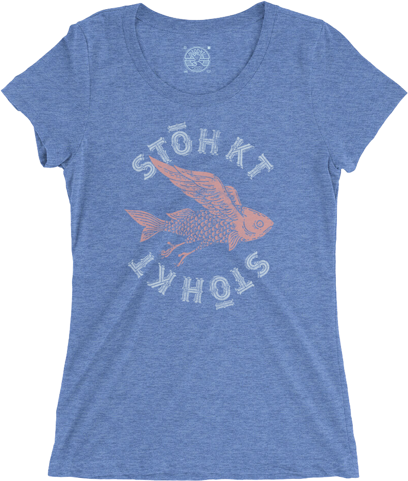 Stōhkt Flying Fish - Bob Seger Womens Shirts Clipart (1000x1000), Png Download